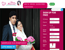 Tablet Screenshot of divinematrimonial.net